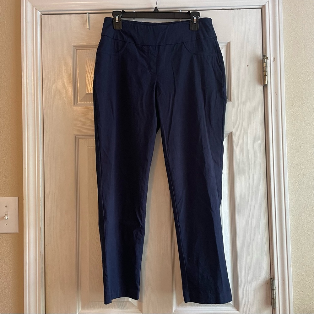 Ruby Rd 10P Navy Blue Ankle Pants